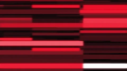Digital red background with bright geometric shapes, data analysis technology Stock Footage 288318399