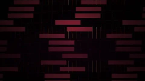 Digital red bars on black background. Stock Footage 335108164