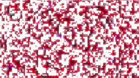 Digital Red Matrix abstract motion background, Seamless 4K loop video animation Stock Footage 133596303