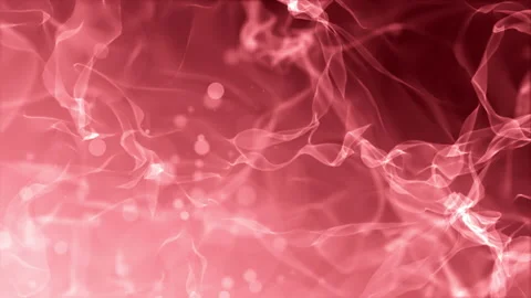 Digital red smoke wave with bokeh smooth flowing abstract background Stock Footage 153731290