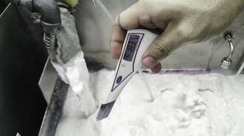 Digital refractometer for Testing Chemical Concentrations. Testing the concen Stock Photos