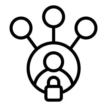 Digital registration icon outline vector. Web page イラスト素材
