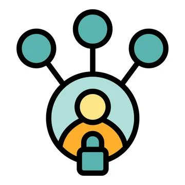 Digital registration icon vector flat Stockillustratie