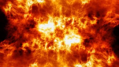 Digital Render Fire Abstraction Stock Illustration