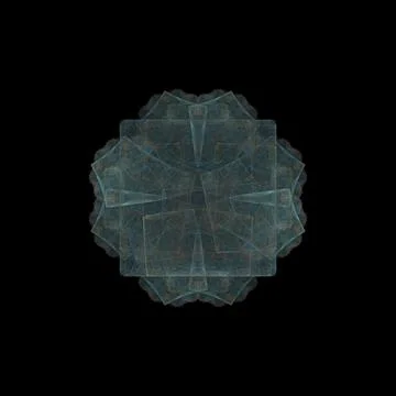 Digital render fractal square seamless pattern background Stock Illustration