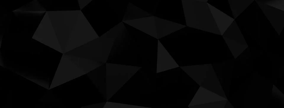 Digital render of gray triangular designs on a black background Illustrazione stock