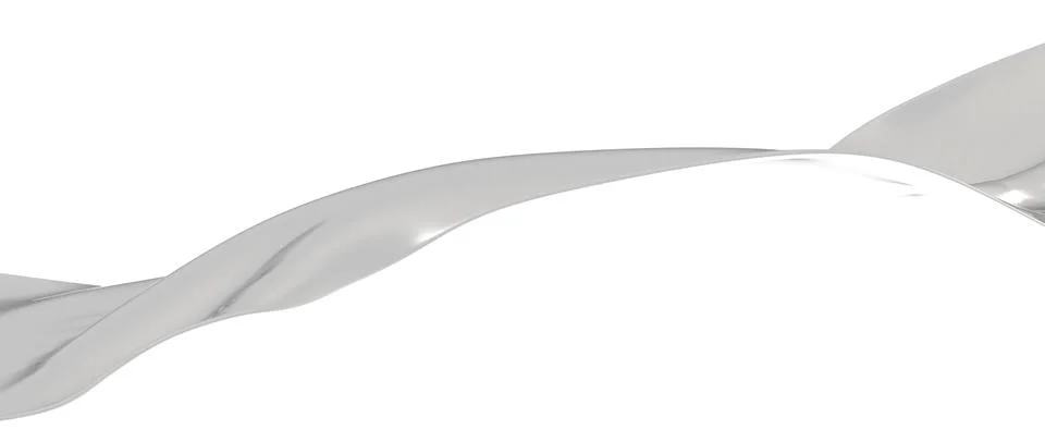 Digital render of a gray wave design on a white background Stock Illustration