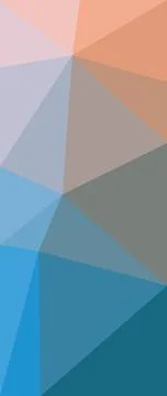 Digital render of textured blue and red triangular background for wallpapers Stock Illustration