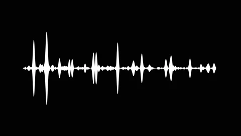 Digital render of a vibrating sound wave... | Stock Video | Pond5