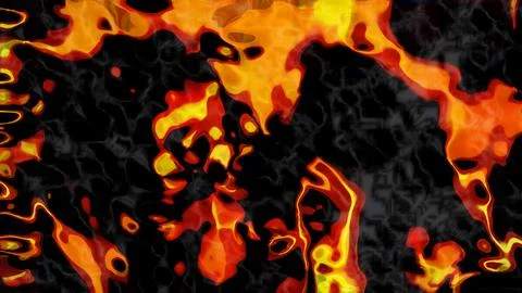 Digital Rendering Abstract Hot Fire Background Stock Illustration