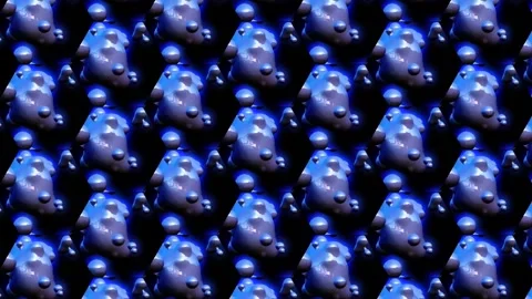 Digital Rendering Abstract Vibrant Tiles Background Stock Footage 147481154