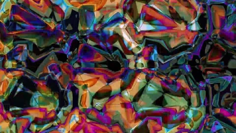 Digital Rendering Asymmetric Grid Creative Pattern Stock Footage 147251737