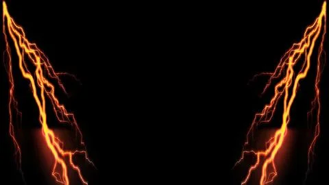 Digital Rendering Background Abstract Pattern Electric Thunder Illustrazione stock