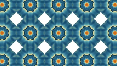 Digital Rendering Kaleidoscope Creative Pattern Stock Footage 147356141