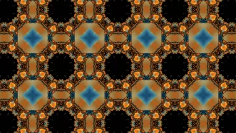 Digital Rendering Kaleidoscope Creative Pattern Stock Footage 147356178