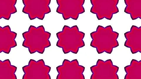 Digital Rendering Kaleidoscope Creative Pattern Stock Footage 147356245