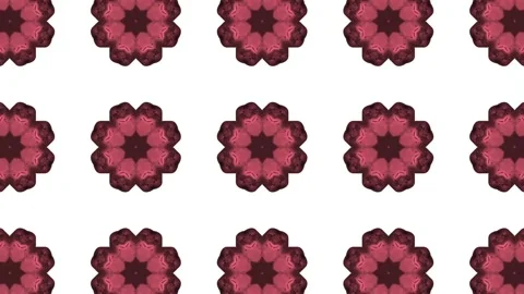 Digital Rendering Kaleidoscope Creative Pattern Stock Footage 147356352