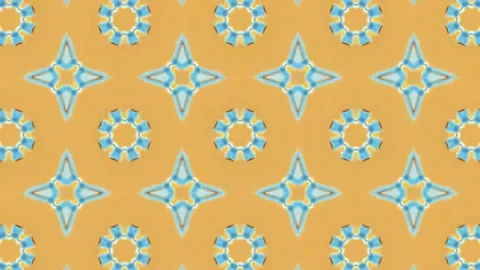 Digital Rendering Kaleidoscope Creative Pattern Stock Footage 147356649