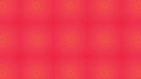 Digital Rendering Red Kaleidoscope Creative Pattern Stock Footage 147215878