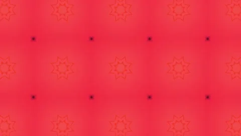 Digital Rendering Red Kaleidoscope Creative Pattern Stock Footage 147215934