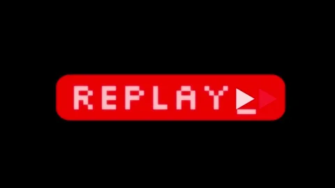 Digital Replay Button with Fast Forward Icons, Media Player Interface Animation Stock Footage 330540471