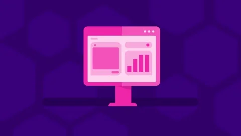 Digital reporting dashboard, website analytics and display advertising metrics. Video stock 336596538