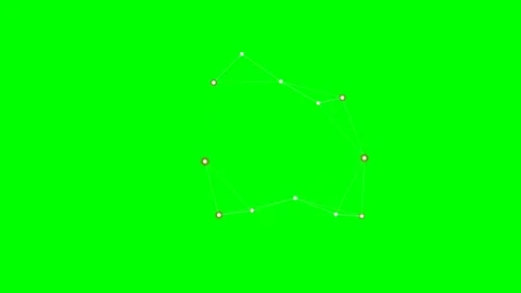 A digital representation of the constellation aquarius on green screen Stock Footage 340264869