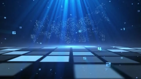 A digital representation of number codes on the worldwide web Video stock 138547991