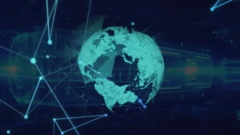 A digital representation of the world Stock Footage 285581420