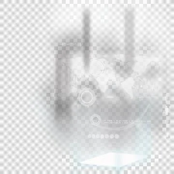 Digital representation of world map Stock Illustration