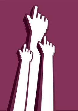 Digital Revolution Vector Illustration Stock Illustration