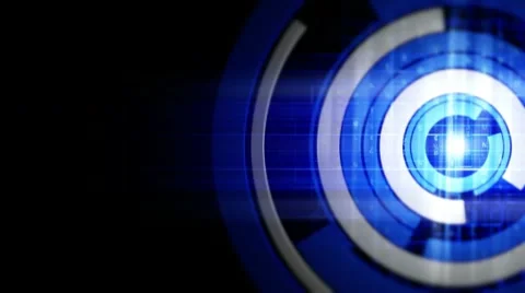 Digital Ring Spin 1 Stock Footage 10770222