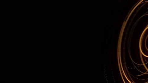 Digital rings motion graphics with night background Stock Footage 135802253