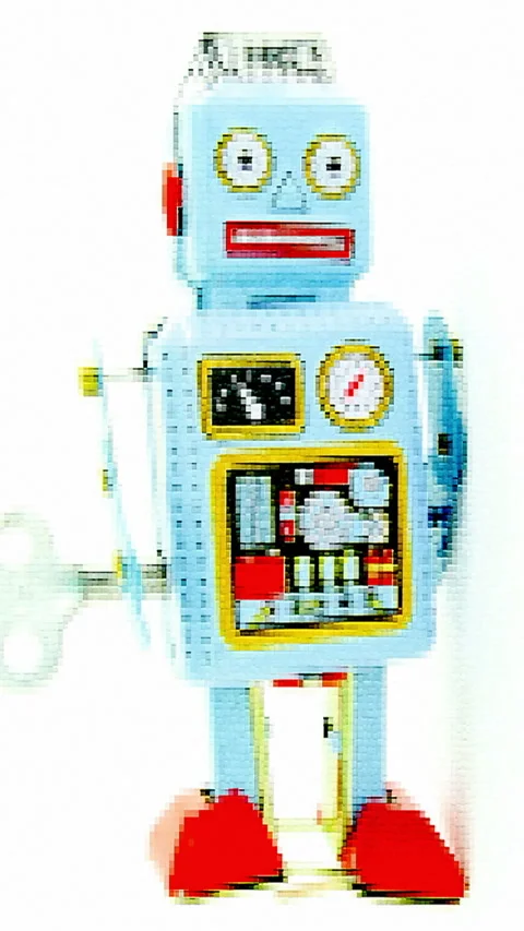 Digital robot Stock Footage 325498611