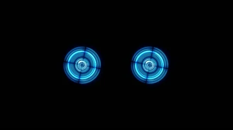 Robotic Eyes Flashing Lights and... | Pond5