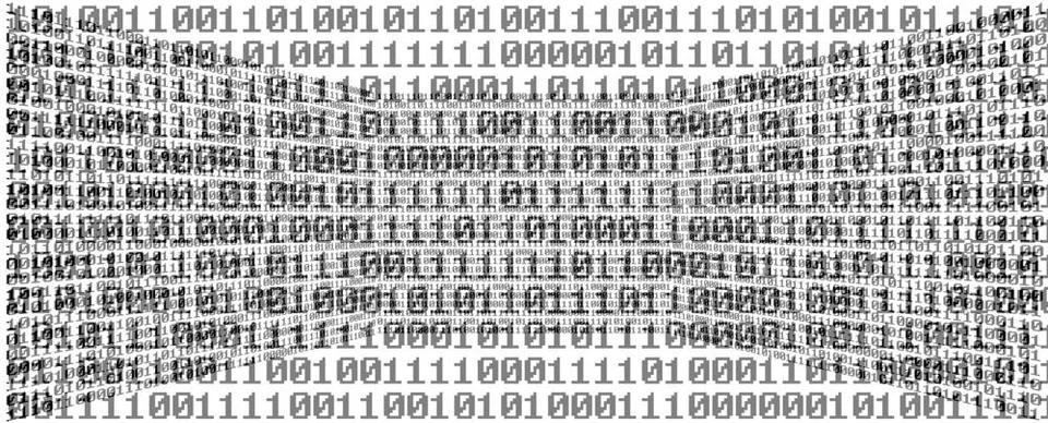 Digital room Digital room with binary numbers 0 and 1 Copyright: xZoonar.c... Foto stock