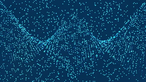 Digital rotating dna blue digital wave pattern reveals swirling helix of in.. Stock Footage 314600032