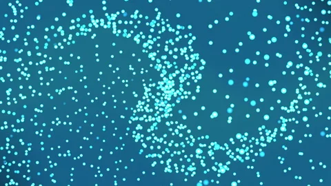 Digital rotating dna illuminates a digital abstract background of many brig.. Stock Footage 314602780