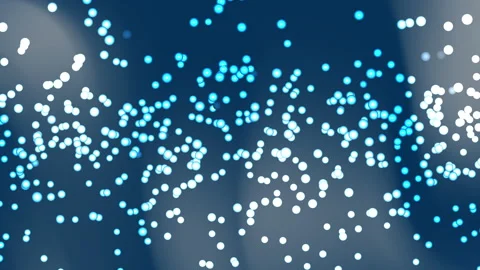 Digital rotating dna many glowing blue and white orbs like genetic code spi.. Stock Footage 314606773