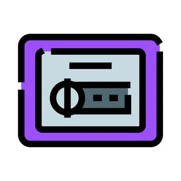 Digital safe box protecting important electronic documents Stockillustratie