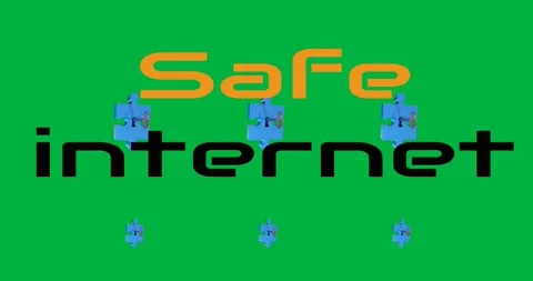 Digital safe safety communication animation computer web safer internet day Stock Footage 318505103