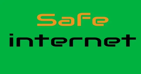 Digital safe safety communication animation computer web safer internet day Stock Footage 318505108