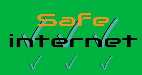 Digital safe safety communication animation computer web safer internet day Stock Footage 318505109