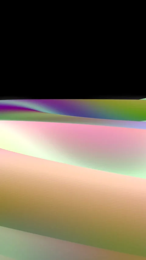 Digital Sand Dunes (Imaginary World) - Bloom, Rainbow like Stock Footage 311003690