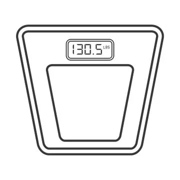 Digital scale icon Stock Illustration
