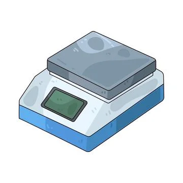 Digital scale illustration Stock Illustration