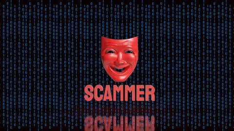 Digital Scammer Mask Hidden Inside Binary Code 3d render. Stock Illustration