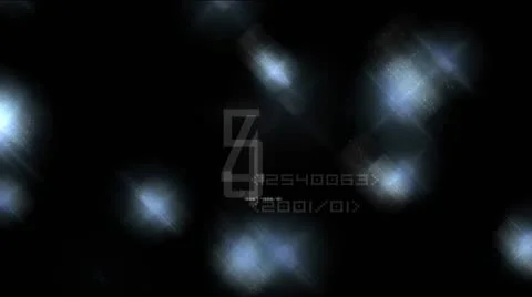 Digital scan and stars Video stock 10772246