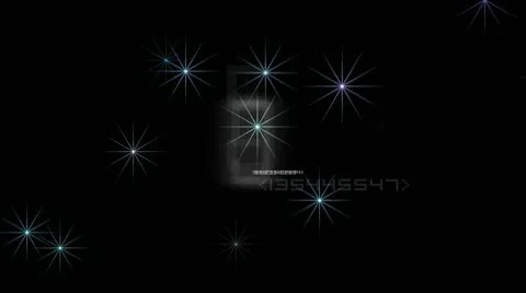 Digital scan and stars Stock Footage 10772262