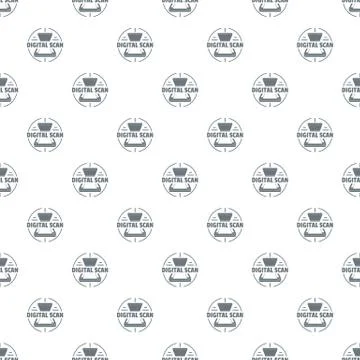 Digital scan pattern seamless Illustrazione stock